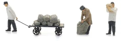 Produktbild von Artitec 5870024 - 1/87 / H0 NS Gleispersonal mit Postwagen - Neu