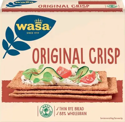 Immagine prodotto di Wasa Crisp Original pane croccante di segale extra sottile con lievito madre 200g
