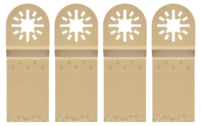 Produktbild von 4-teiliges Oscillierendes Sägeblatt Set, Diamant Multitool Klingen, 3.1 Zoll, zum Schneiden, Schaben und