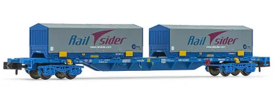 Produktbild von Arnold 4achs. 60`Containerwg. , bel. 2x 22\' RailSider RENFE 6HN592