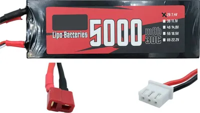 Produktbild von 7,4 V  LIPO   5000 mAh Akku , Deans Stecker T-Plug im Hardcase