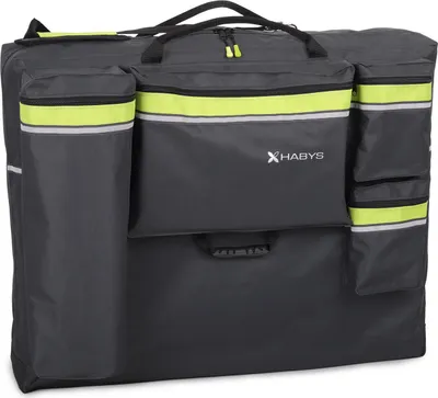 Produktbild von Habys Tragetasche City mit Rucksackfunktion | Für Massageliege | 4 Große Taschen | Transporttasche, Schutzhülle  | Robust | 70/180-184 cm