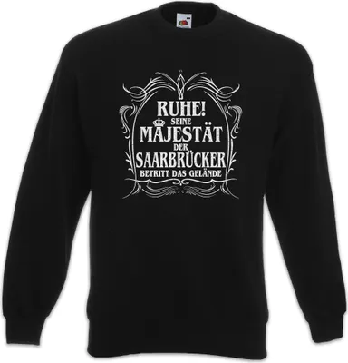Produktbild von Urban Backwoods Seine Majestät Der Saarbrücker, Sweatshirt, Farbe: Schwarz, Größe: 3XL
