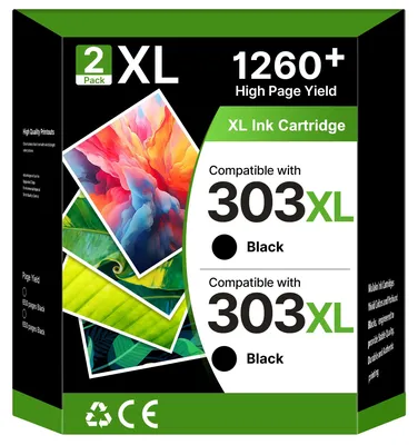 Produktbild von 303XL Druckerpatronen Multipack für HP 303 Schwarz Ersatz für HP 303 XL