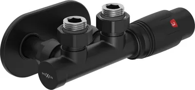 Obrázek produktu pro Mexen G00 termostatická sada rohová s krytem R, Duplex, DN50, černá - W907-900-905-70