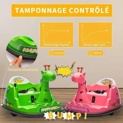 Image de Voiturette électrique pour enfants - véhicule de 6V avec télécommande et éclairage LED