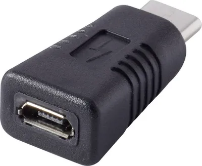Produktbild von Renkforce USB 2.0 Adapter [1x USB-C® Stecker - 1x USB 2.0 Buchse Micro-B] rf-usba-11 vergoldete Steckkontakte