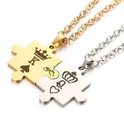 Image de Collier pour couple - Puzzle