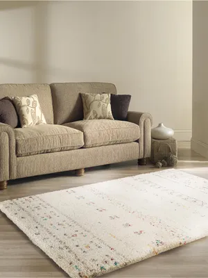 Produktbild von benuta Hochflor Teppich Gobi Beige 160x230 cm