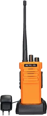 Produktbild von Retevis RT29 Große Reichweite Walkie Talkie, Hochleistung, 3200mAh Professionell Handfunkgerät, Langstrecken Funkgerät für Draussen(1 Stück, Orange)