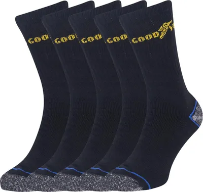 Image de Goodyear - Chaussettes pour homme - Travail(pack de 5) PB119 (39,5 EU - 45,5 EU) (Noir)