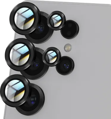 Produktbild von Avizar, Gehärtetes Glas Kamera für Samsung Galaxy S25 Ultra kratzfest, Schwarz