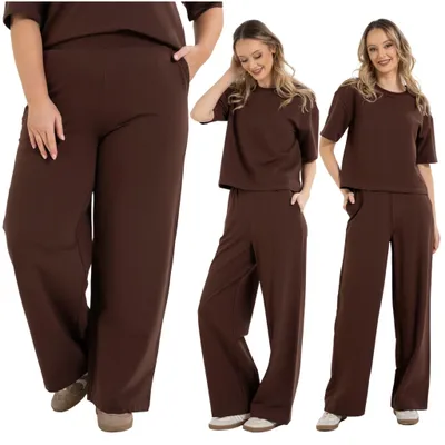Produktbild von Moraj Damen Jogginghose Basic mit Bindeband – Braun, Größe S, bequem