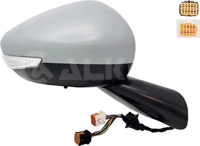 Produktbild von ALKAR 6144874 Außenspiegel Seitenspiegel Rechts für CITROËN C4 Picasso II Beheizt mit Memory Konvex Grundiert Elektrisch