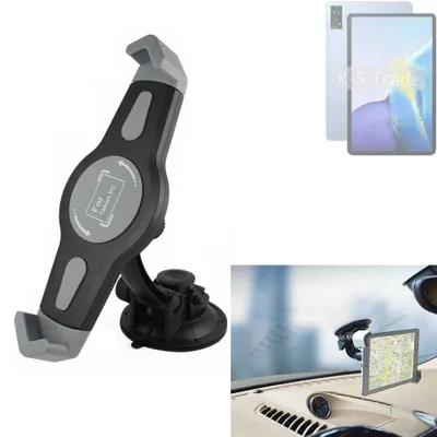 Produktbild von K-S-Trade Scheiben-Halterung für Tablets kompatibel mit Oukitel OT5 KFZ Tablet Saugnapf Auto Halterung Windschutzscheibe Holder Halter