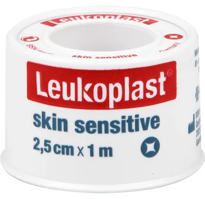 Produktbild von LEUKOPLAST SKIN SENSITIVE 2,5CMX1M im Schutzring, 1 St PFL