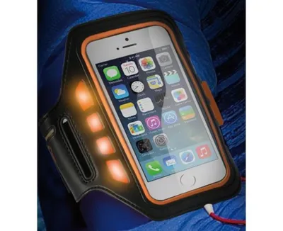 Produktbild von Sportarmband mit LED KSIX 4" Schwarz Neopren
