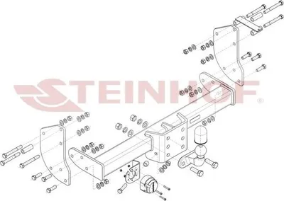 Produktbild von STEINHOF F-307 Anhängerkupplung 3500kg Max für FORD Transit Mk7 Bus (V363, FAD, FBD) Transit Mk7 Pritsche / Fahrgestell (V363, FED, FFD)