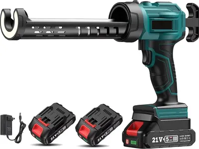 Immagine prodotto di Pistola elettrica per colla a caldo, velocità regolabile, design senza fili, con batteria 2X (A)