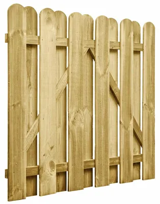 Immagine prodotto di vidaXL Cancello da giardino, 100 x 100 cm, legno di pino massello, verde