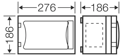 Produktbild von HENSEL Leergehäuse EB 216 x 126 x 136 mm FP 0141