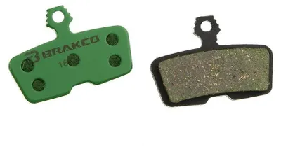 Zdjęcie produktu dla Brakco E-bike Avid Code 2011+/guide Re/code R/code Rsc 2018 Klocki hamulcowe do hamulców tarczowych Zielone  Zielone Jeden rozmiar