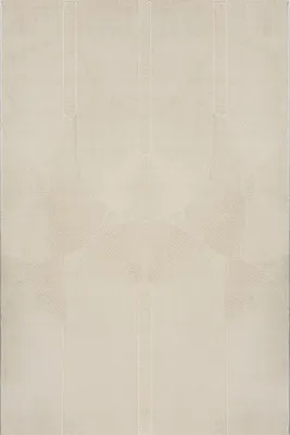 Produktbild von Designer Teppich Wohnzimmer Modern Art Curve Nachhaltig Creme Beige Grau, 200x290 cm