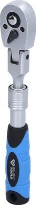 Obrázek produktu pro BRILLIANT TOOLS 1/4" teleskopická reverzibilní ráčna s flexibilní hlavou (175 - 225 mm) - BT020997