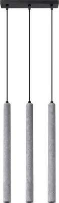 Produktbild von Pendelleuchten PASTELO 3L beton 3xG9 8W Beton 110x3.5x30cm Sollux Lighting