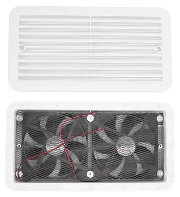 Obrázek produktu pro Boční ventilátor pro karavany, 24 V, 5 W, jednosměrný boční odtahový ventilátor pro karavany, přívěsy a jachty