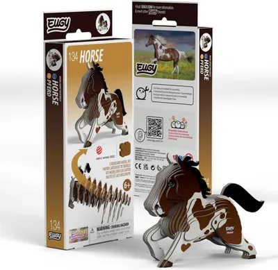 Immagine prodotto di Eugy il cavallo. Puzzle Eco 3D