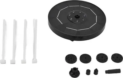 Image de Kit de pompe à eau solaire - Pompe autonome pour aquariums, bassins et petits réservoirs d'eau - inclut un panneau solaire pour une utilisation en extérieur