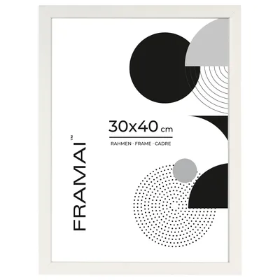 Immagine prodotto di FRAMAI® Frames, cornici, colore bianco, 30x40 cm