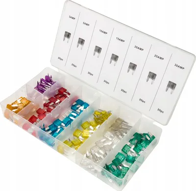 Image de Jeu de fusibles pour automobile, 140 pièces, mini 3 A-30 A KD1301