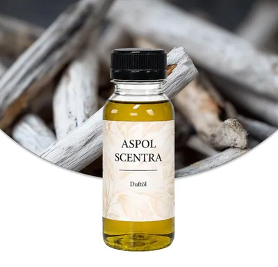 Produktbild von Aspol Scentra Reines Sandelholz UFIGREEN Duftöl für Kerzen und Diffusoren 100 ml, KI-generiertes Bild