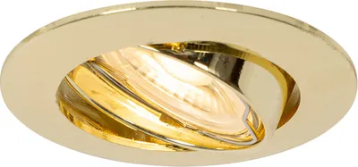 Produktbild von QAZQA - Modern Moderner Einbaustrahler Messing 35 mm schwenkbar - Edu I Wohnzimmer I Schlafzimmer - Stahl Rund - LED geeignet GU10