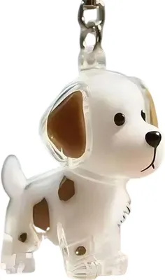 Produktbild von Schlüsselanhänger zum Sammeln von Hundehaaren, Schlüsselanhänger in Hundeform, Charm-Schlüsselanhänger, Gedenk-Aufbewahrungsbox, transparente Andenkenkapsel für Tierfell, Gedenkgeschenk für Tierliebhaber
