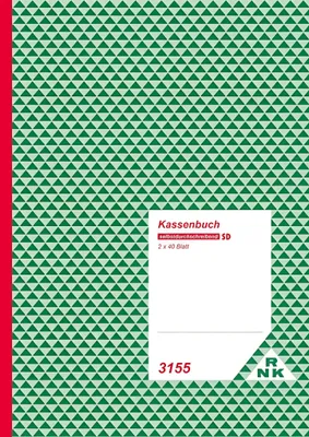 Produktbild von RNK Verlag Kassenbuch DIN A4 mit Umsatzsteuererfassung SD 2 x 40 Blatt