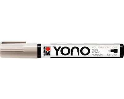 Obrázek produktu pro Marabu YONO, Šedá, Vícebarevný, 1 barva/barev, 1,5 mm, 3 mm, Plátno, Sklo, Plast, Kámen, Dřevo