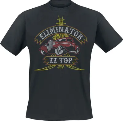 Produktbild von ZZ Top T-Shirt Herren Eliminator Pinstripe schwarz M