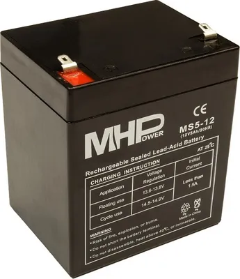 Immagine prodotto di MHPower MS5-12 AGM 12V 5Ah Faston F1 (4,8 mm)