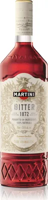 A bottle of Martini Bitter 1872 aperitif.