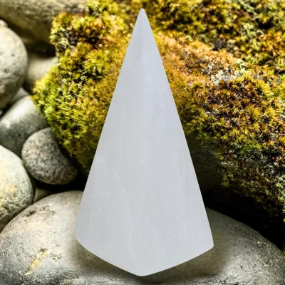 Imagen del producto de Pirámide de selenita - 10 cm