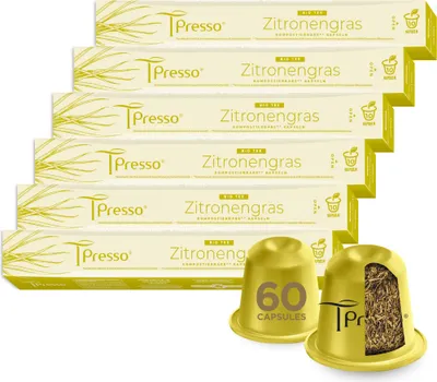 Productafbeelding van LEMONGRAS (CITRONEGRAS) - 60 theezakjes, compatibel met Tpresso® en Nespresso®*