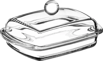 Produktbild von Butterdose - Butterbehälter - Mit Glasdeckel - 16 cm - Klassisch