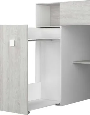 Produktbild von Kleiderschrank für Hochbett Jet - weiß