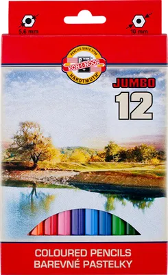 Immagine prodotto di Koh-I-Noor Kredki Omega Jumbo 12 kolorów dla przedszkolaków