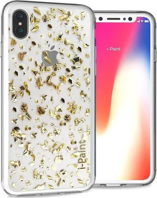 Immagine prodotto di custodia i-Paint Glitter - Oro - per iPhone X/Xs