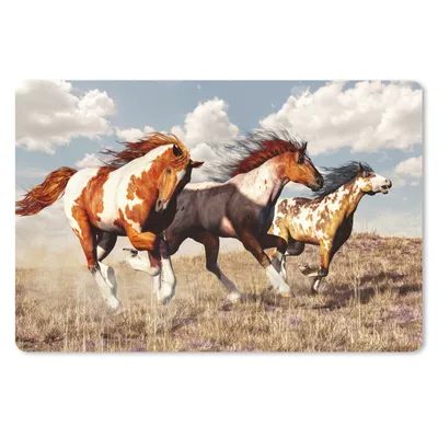 Produktbild von MuchoWow® Mauspad Mousepad Pferde - Tiere - Gras - Fell 27x18 cm - Mousepads - Maus Mat - Pad - Mausunterlage - Büroartikel - Desk Matten