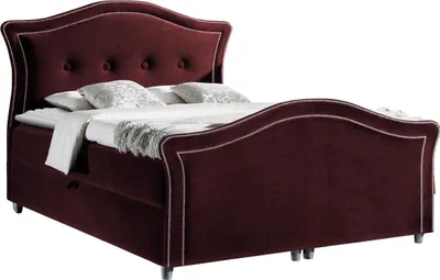 Produktbild von MIRJAN24 Boxspringbett Bedran Lux, Doppelbett mit zwei Bettkästen für die Bettwäsche, Stilvoll Ehebett (Farbe: Velluto 32, Größe: 120 x 200 cm)